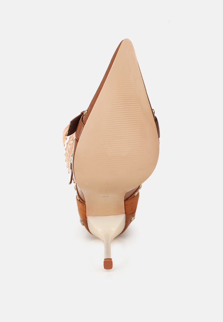 Medira Pointed Toe Embellished Stiletto Boots