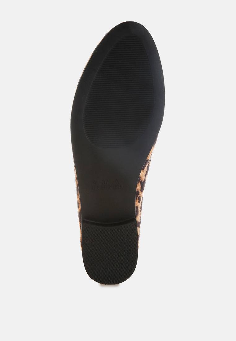 Noltas Horsebit Embellished Flat Loafers