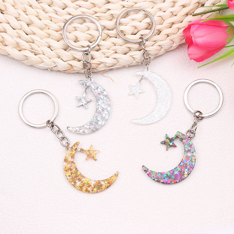 Sun Moon Acrylic Keychain