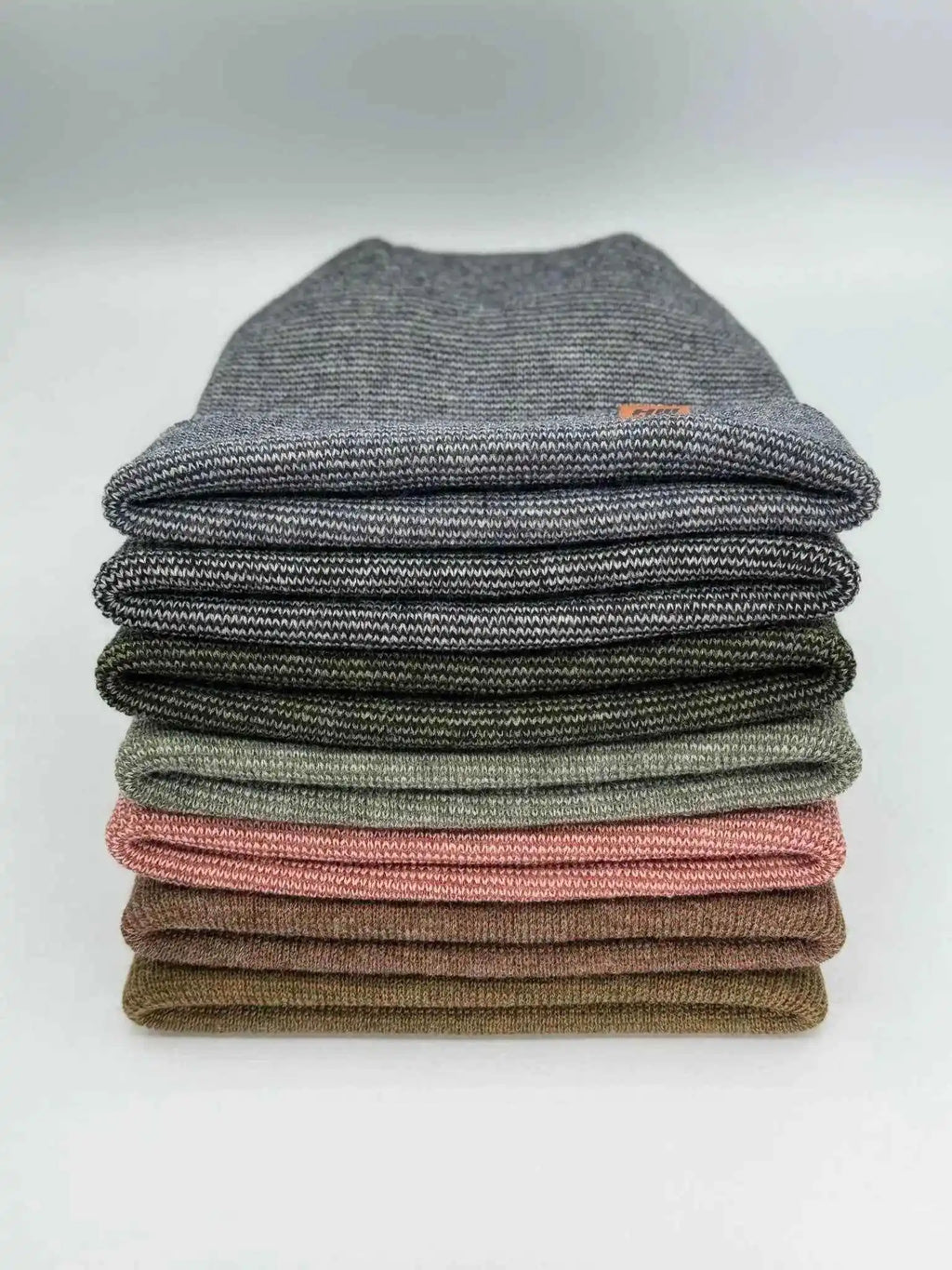 Patented H Stitch Fusion Cuffed Beanie, Burgundy and Pink