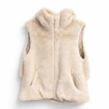 Real Feel Faux Mink Fur Hooded Vest