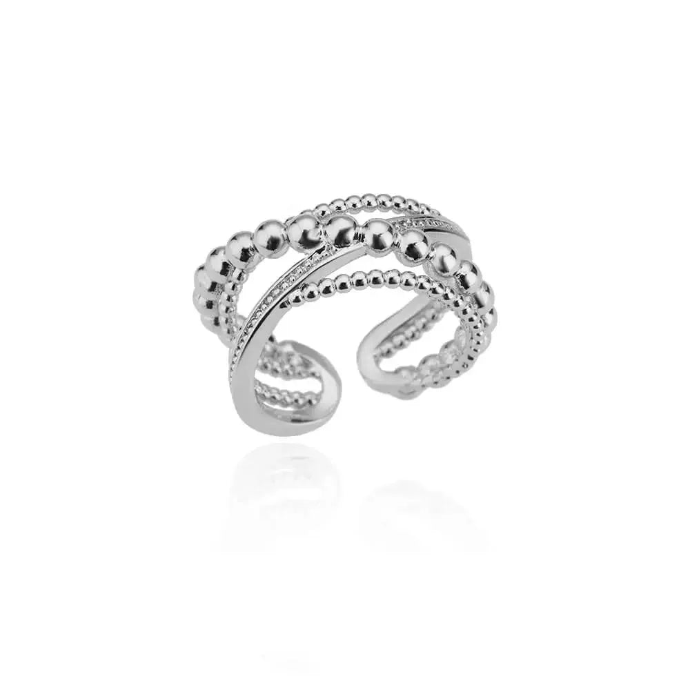 Zircon Square Drop Ring