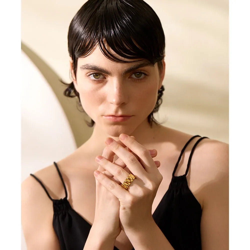 Stainless Steel Chain Finger Ring