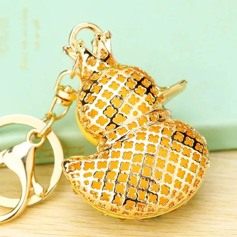 Duck Rhinestone Keychain Charm Pendant