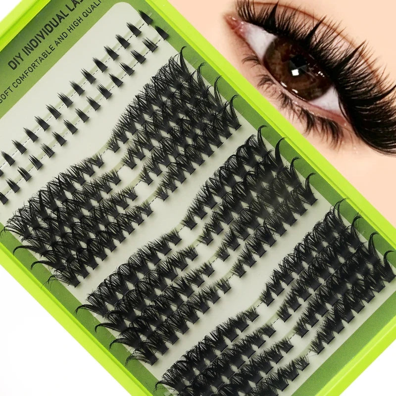 14 Rows Individual Cluster DIY Lash Extensions