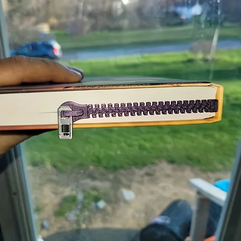 3D Printed Zipper Bookmark for Books E-Readers Diaries