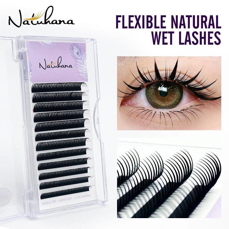 Wet Lashes Cosplay Eyelash Extensions | 0.07mm Mink Spikes Lashes