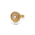 Zirconia Flower Open Ring