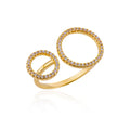 Zircon Double Circle Ring