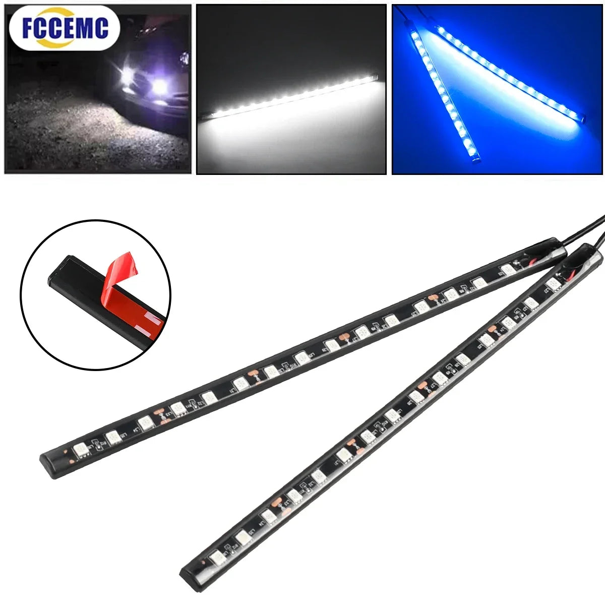 Car Ambient Lighting Strip Set | 12V Waterproof LED Car Interior Decorative Atmosphere Neon