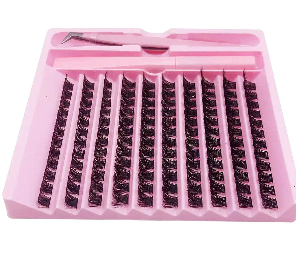 DIY Cluster Lashes 120pcs | Natural PBT Material 2-in-1 Set