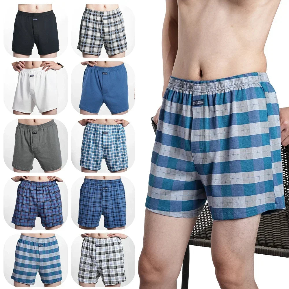 Men's Boxer Shorts | Plaid & Solid-Color Options | Everyday Underwear & Lounging