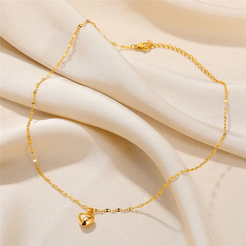 Charm Love Heart Pendant Necklace