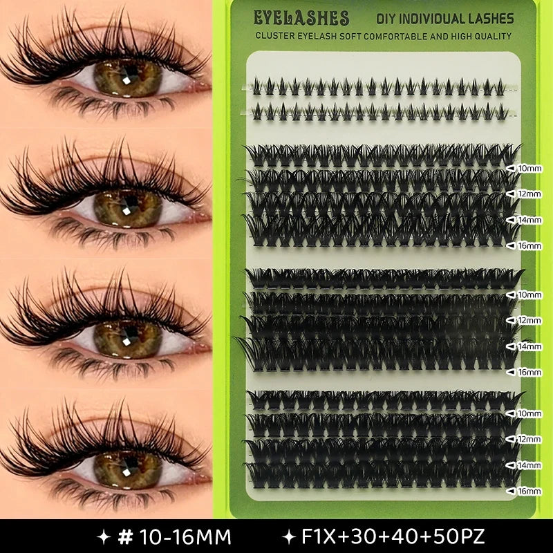 14 Rows Individual Cluster DIY Lash Extensions