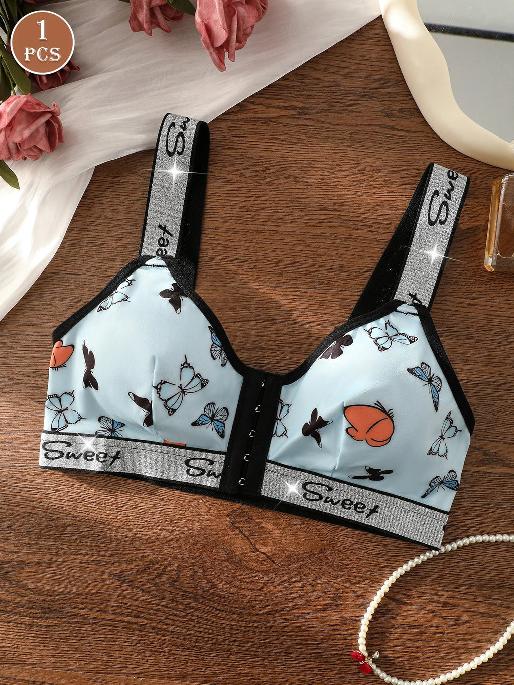 1pc Women's Casual Comfortable Wireless Bra