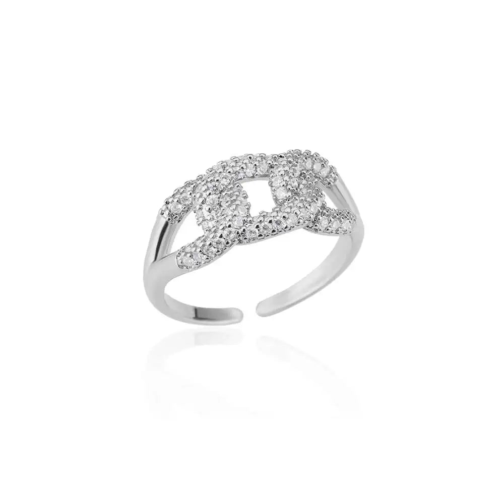 Zircon Bar Open Ring