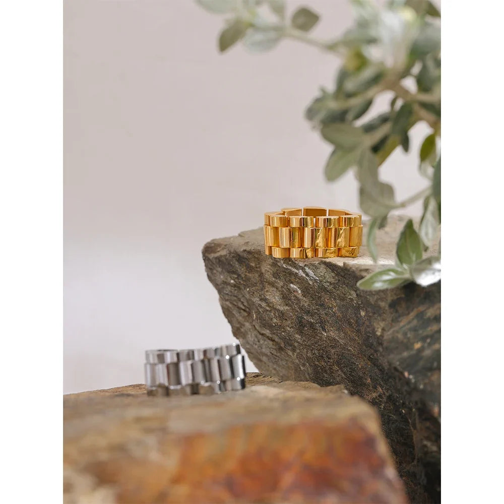 Stainless Steel Chain Finger Ring