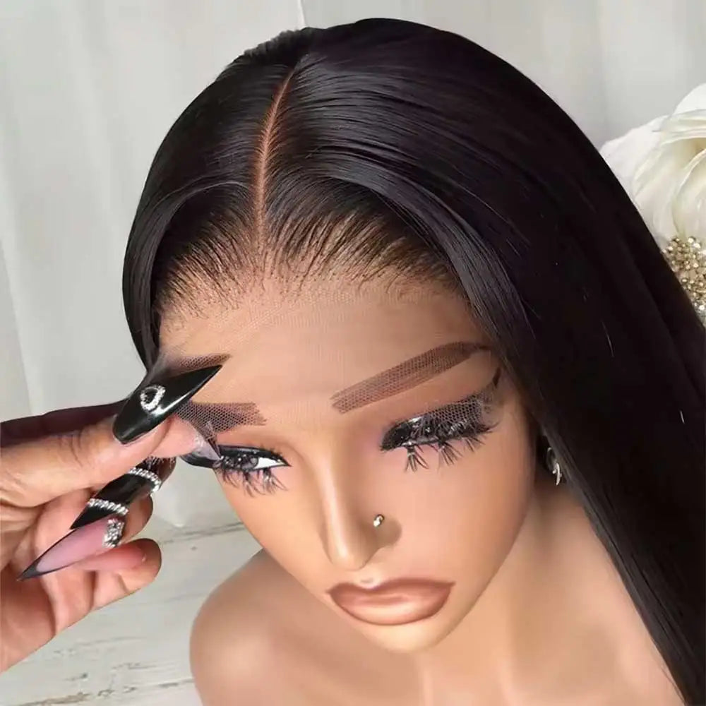 40Inch Straight Blonde 613 Blonde Human Hair Lace Frontal Wig 13x6 Transparent Blonde Lace Front Wigs Pre Plucked Human Hair Wig