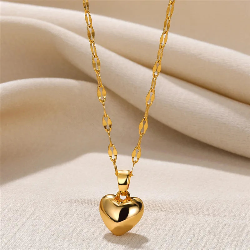 Charm Love Heart Pendant Necklace