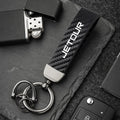 Jetour Keychain Carbon Fiber Style | Microfiber Leather Key Ring