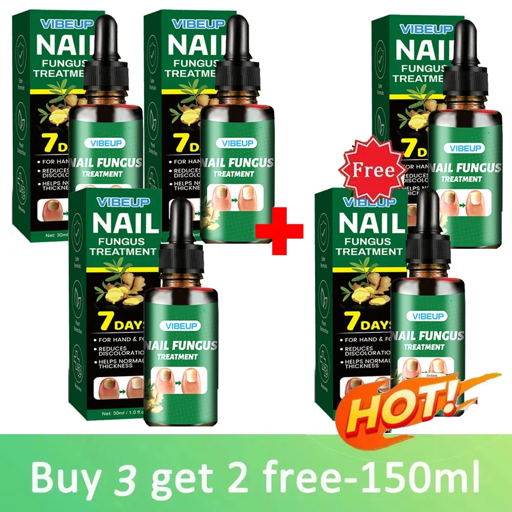 7 Days Fungal Nail Treatment Serum Foot Nail Fungus Removal Repair Gel Anti Infection Paronychia Onychomycosis Foot Nails Care
