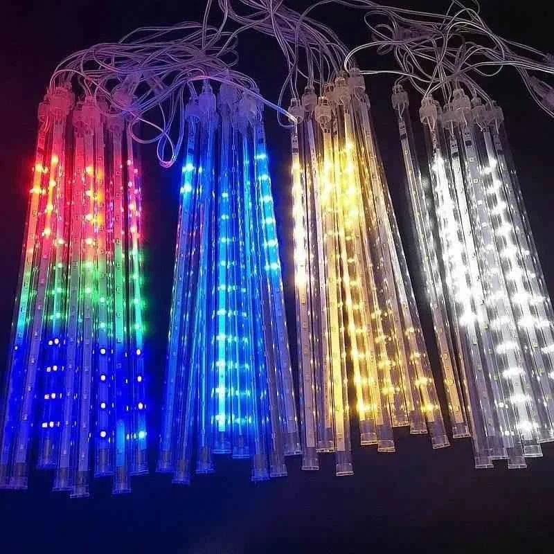 Led Hanging String Lights Meteor Shower