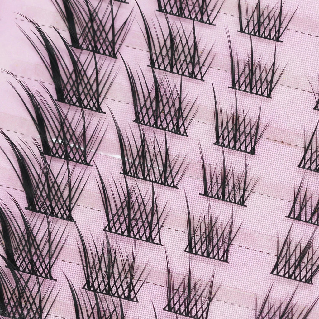 Natural Eyelash Clusters DIY 3D Cat Eye Lashes | C Curly Individual Lashes