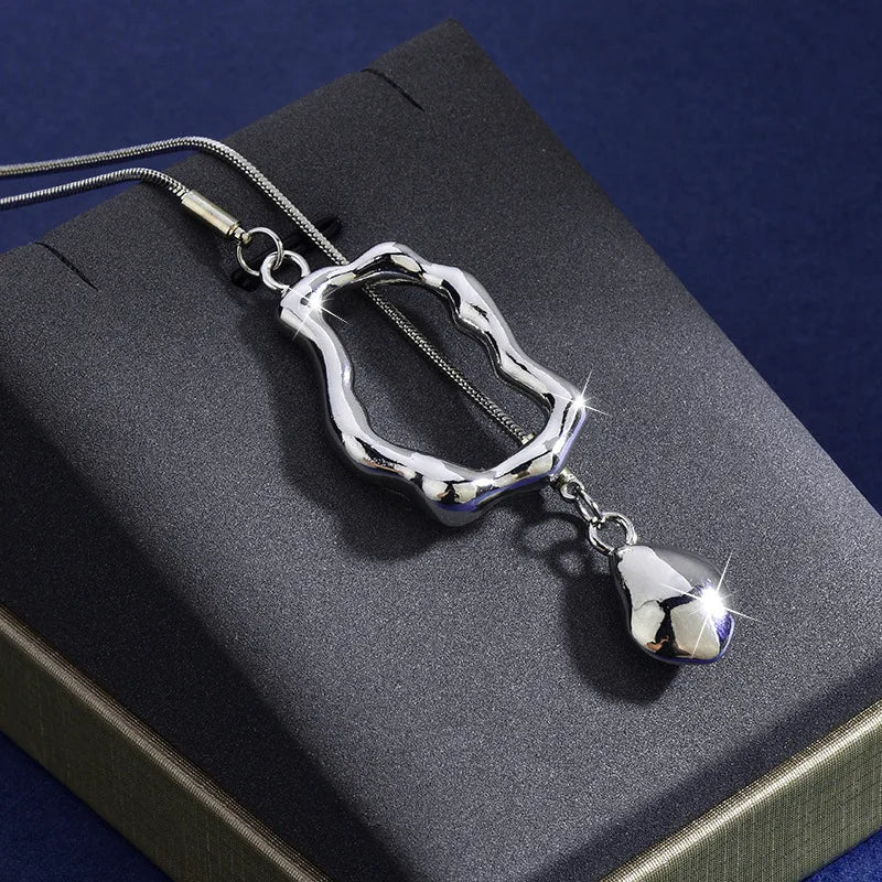 Irregular Y-Shaped Long Necklace
