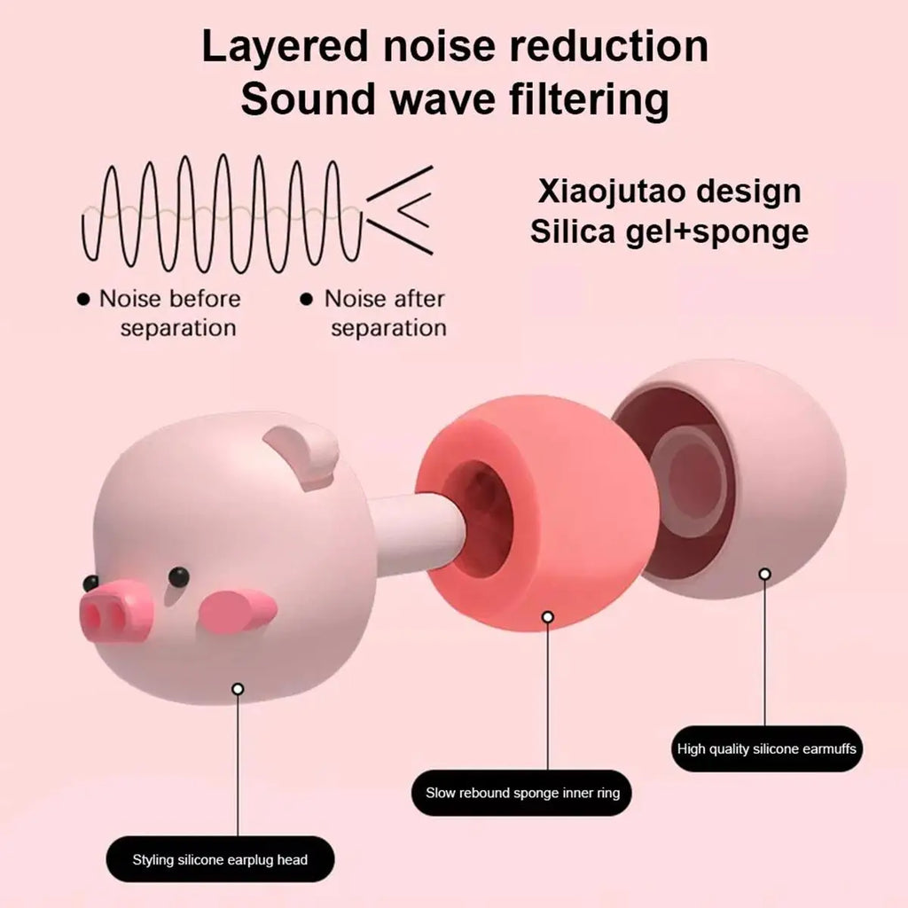 Sleep Earplugs for Noise Reduction | Silicone Noise Canceling Earmuffs for Sleep, Work