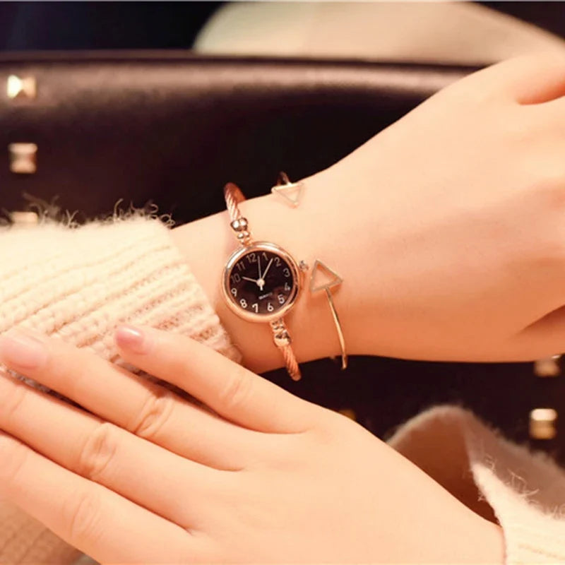 Gold Bangle Bracelet Watch