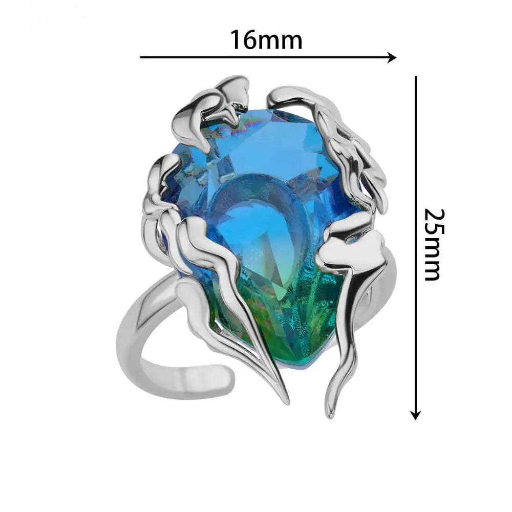 Zircon Flame Drop Ring