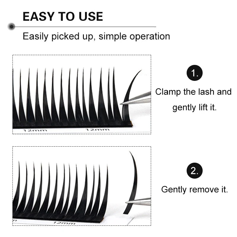 Winky Beauty 07 C/D Wet Eyelash Extension | Manga Wispy Spikes Lashes for Cosplay