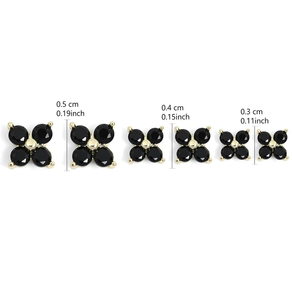Dainty Flower Butterfly Stud Earrings