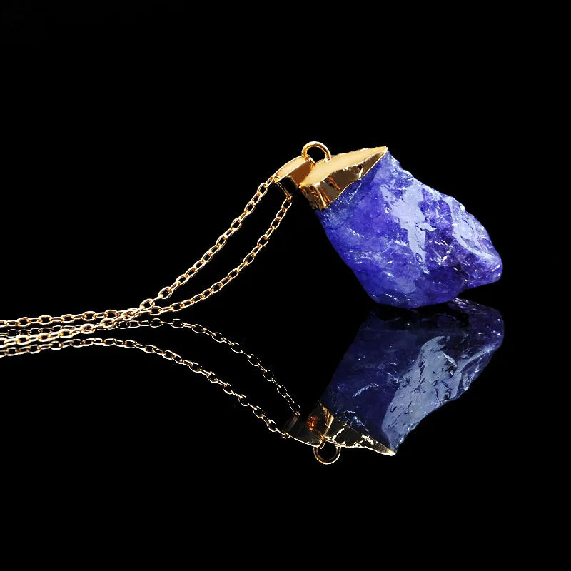 Crystal Chakra Stone Women Birthday Gift Citrine Gemstone Necklace