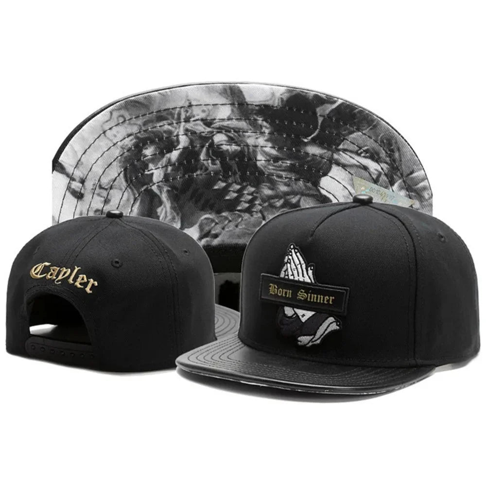 Classic Snapback Hat – Flat Bill Adjustable Baseball Cap