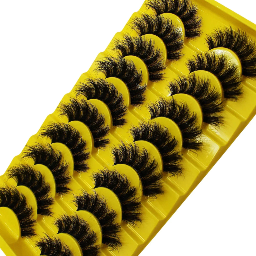 Lashes 3D Fake Lashes Makeup Messy False Eyelashes Fluffy Thick Lashes