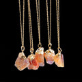 Crystal Chakra Stone Women Birthday Gift Citrine Gemstone Necklace