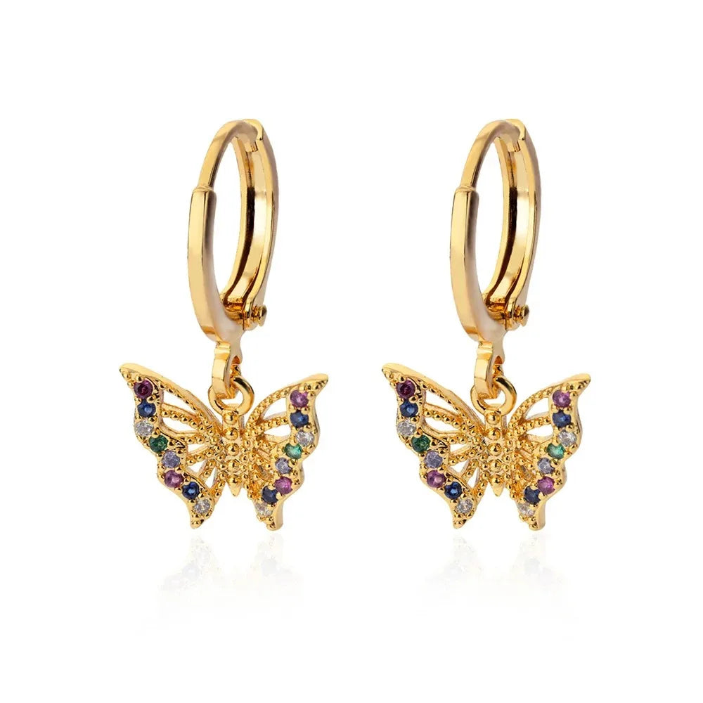 Vintage Bowknot Gold Stud Earrings