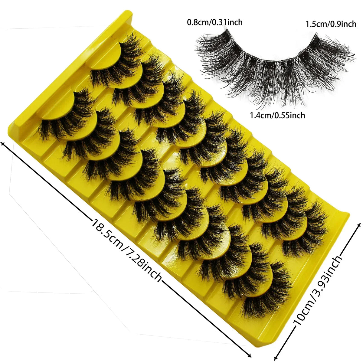Lashes 3D Fake Lashes Makeup Messy False Eyelashes Fluffy Thick Lashes