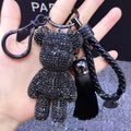 Handmade Rhinestone Gloomy Bear Keychain