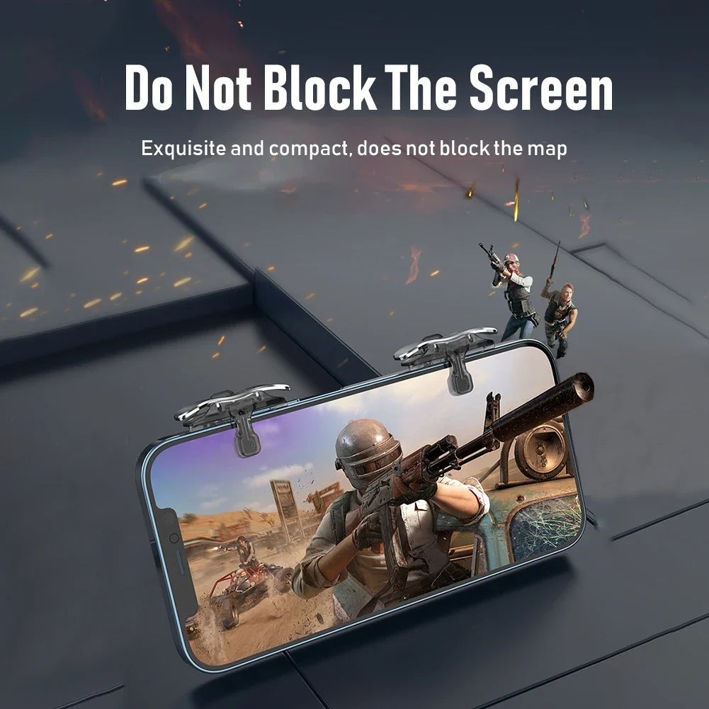 X8 Mobile Game Trigger | 6 Finger Sensitive Shoot Triggers for PUBG & Mobile Gaming