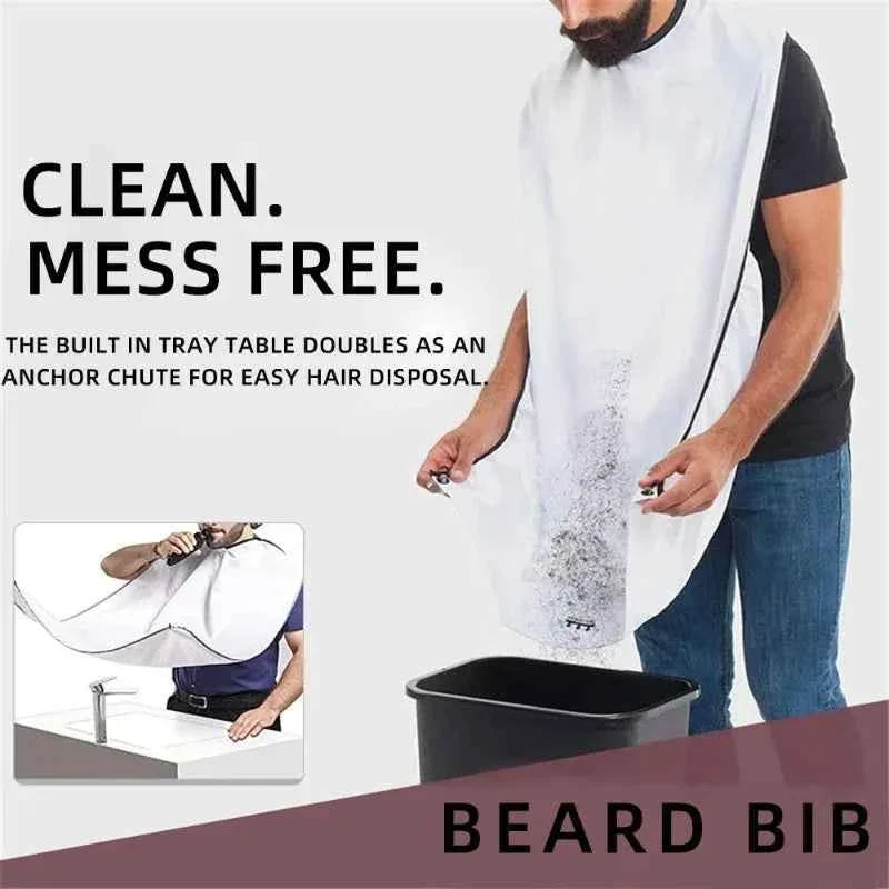 Male Shaving Apron Beard Catcher Cape Shave Cleaning Hairdresser