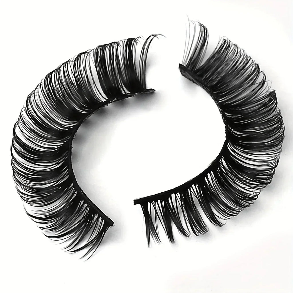 10 Pairs Russian Strip Lashes DD Curl | Fluffy Wispy Faux Mink Lashes Pack