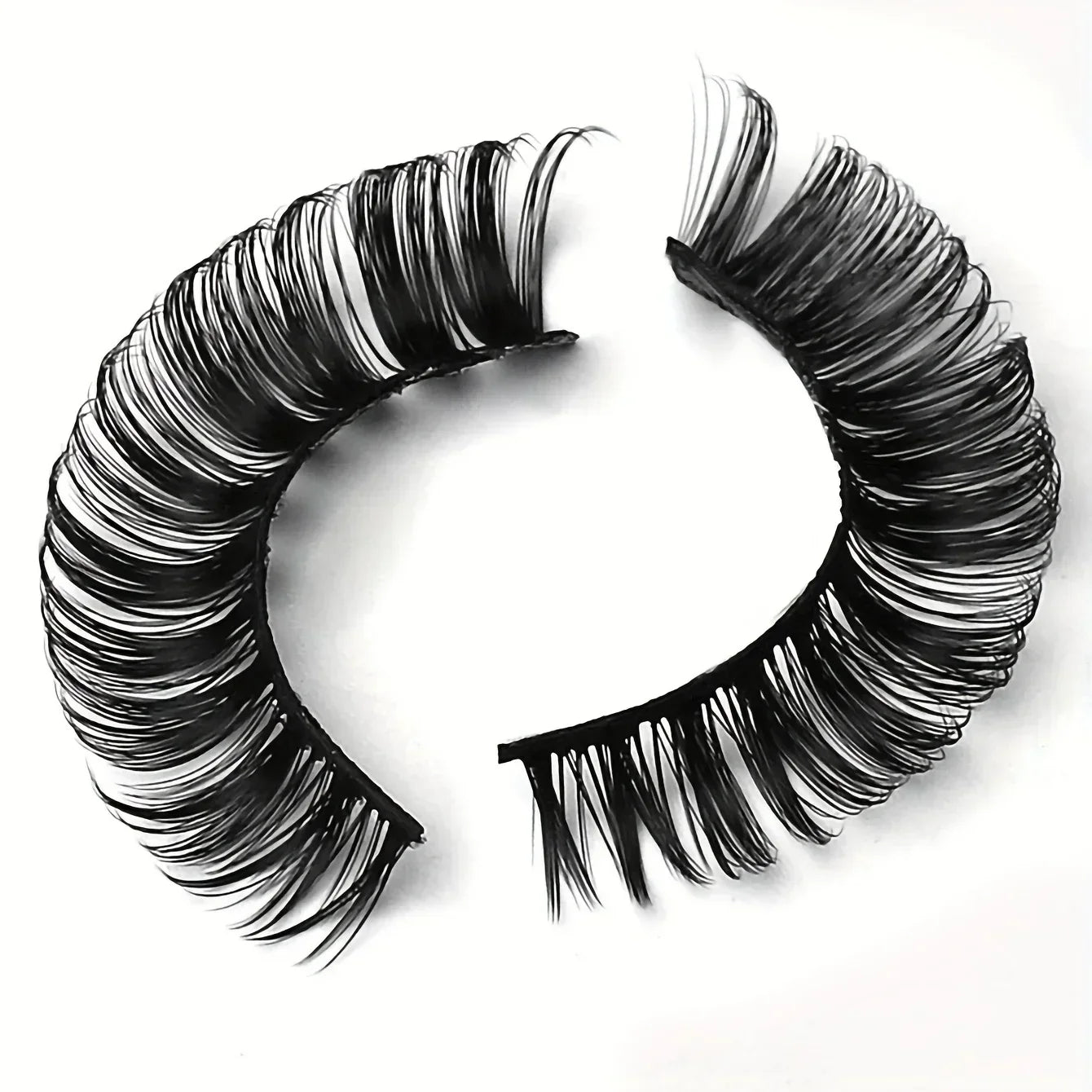 10 Pairs Russian Strip Lashes DD Curl | Fluffy Wispy Faux Mink Lashes Pack
