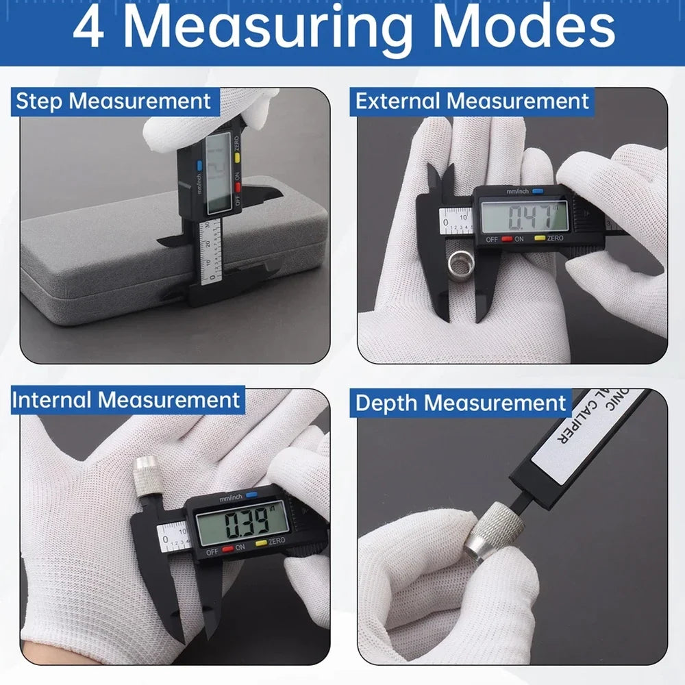 Mini Plastic Vernier Caliper | 0 to 150mm Student Measuring Tool 1 Pack