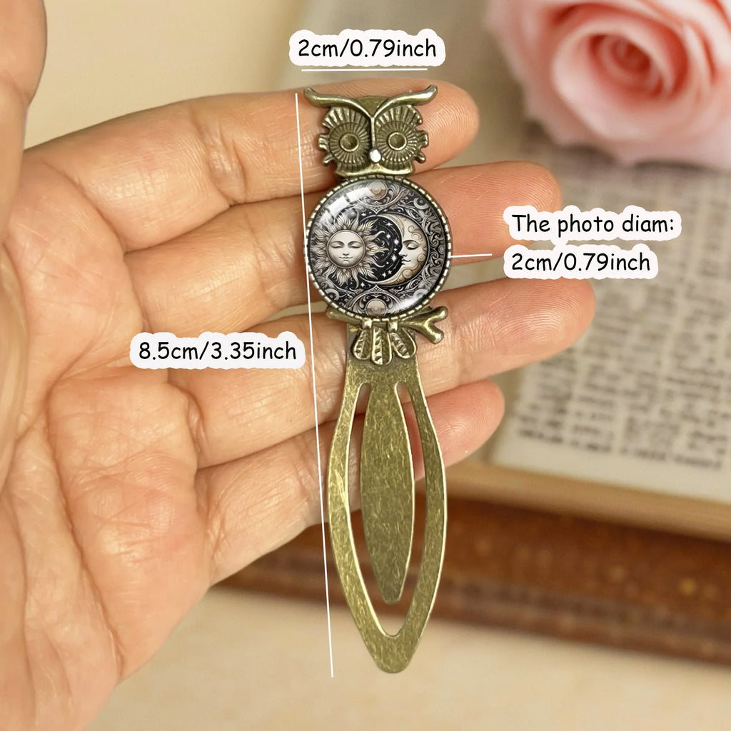 Sun Moon Celestial Pattern Book Markers Page Clips Reading