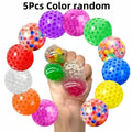 Soft Rubber Grape Squeeze Balls | 5-Pack Stress Relief Set
