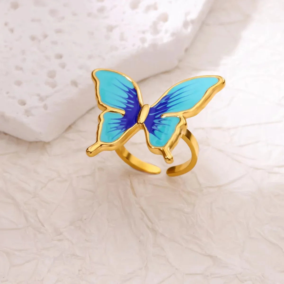 Vintage Green Stone Flower Zircon Ring