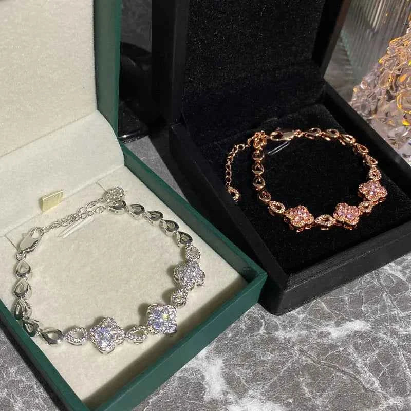 Four petal flower bracelet