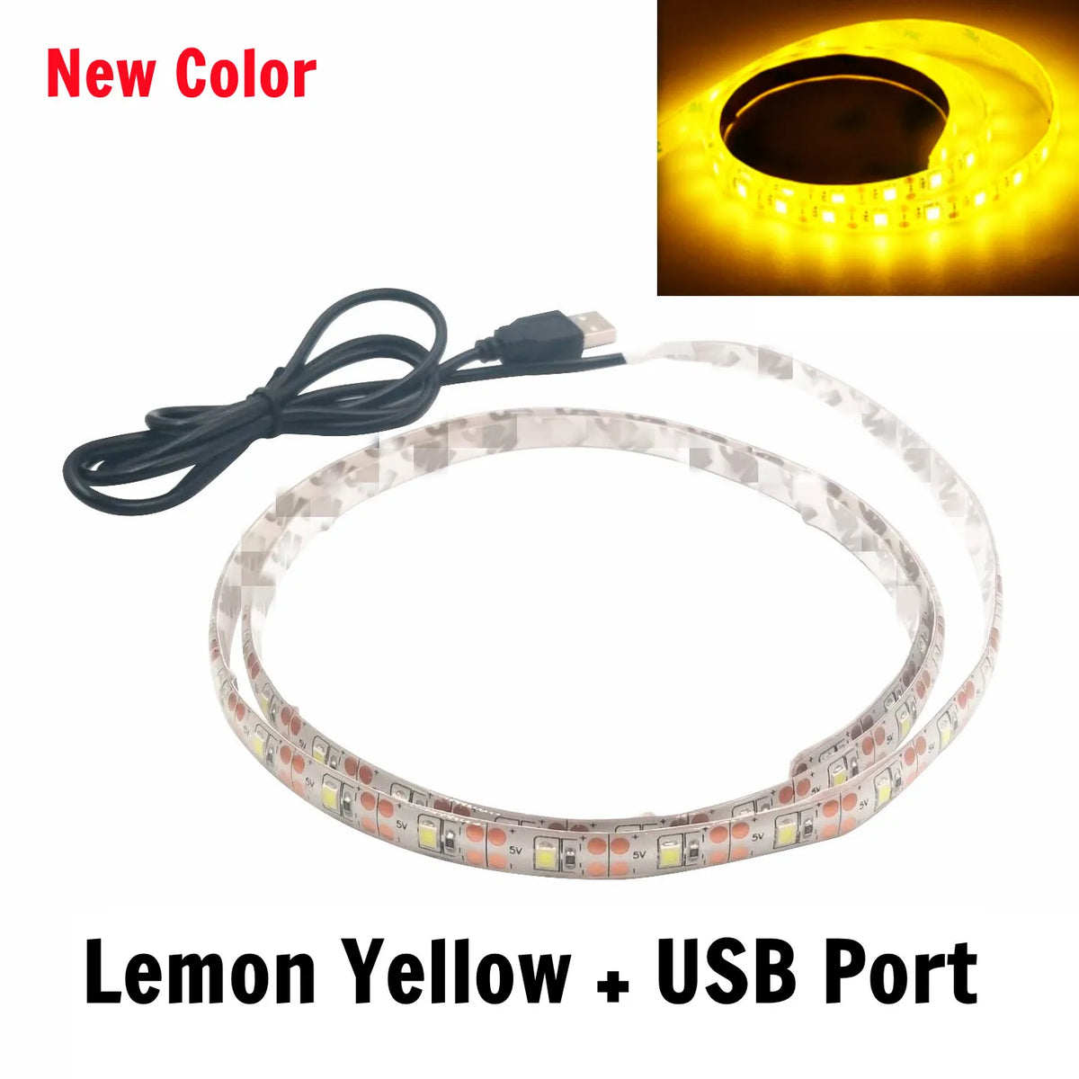 5V USB LED Strip Lights | Flexible Home TV Background Lighting